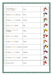 English Worksheet: Countries and nationalities (Europe part 3)