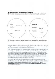 English Worksheet: international companies and globalization