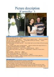 English Worksheet: Picture Description - Family 1