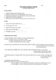 English Worksheet: Matilda