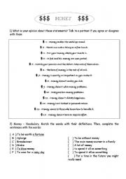 English worksheet: Money