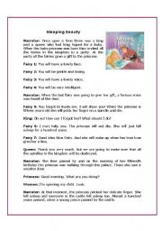 English Worksheet: Sleeping beauty