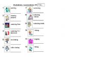 English worksheet: Hobbies & Activities (4 of 6)