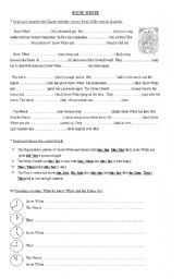 English Worksheet: Snow White