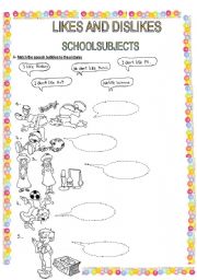 English Worksheet: LIKES AND DISLIKES 