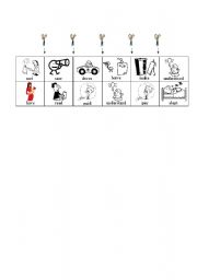 English worksheet: irregular verbs dominoes 4