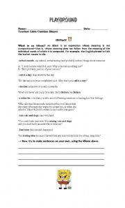 English worksheet: Idioms