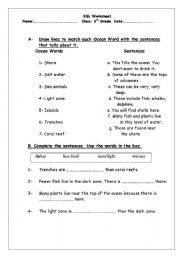 English Worksheet: synonyms