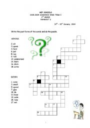 English worksheet: puzzle