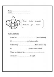 English worksheet: Activity