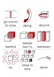 Giving directions double sided flashcards part 1