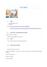 English Worksheet: Lesson plan