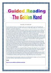 English Worksheet: American Folklore series: another ghost story: the Golden Hand (complete task-based PROJECT: 4 pages)