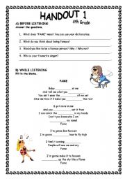 English Worksheet: 