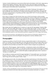 English Worksheet: Canada