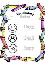 English worksheet: Emotions