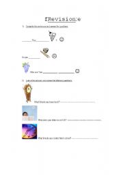 English worksheet: Revision