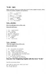 English worksheet: test2