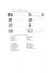 English worksheet: countries and nationalities