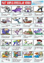 English Worksheet: PAST SIMPLE OF IRREGULAR VERBS