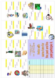 Irregular verbs Minibook 4.