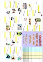 Irregular verbs Minibook 3