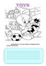 English Worksheet: toys