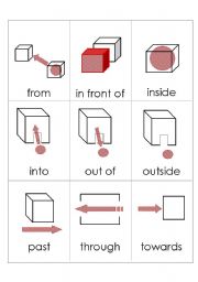 English Worksheet: Giving directions double sided flashcards part 3