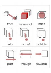 Giving directions double sided flashcards part 3