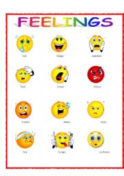 English Worksheet: Feelings