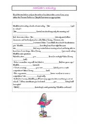 English Worksheet: Present perfect or simple past ?