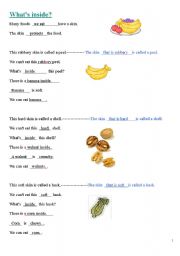 English worksheet: fruit and nut 