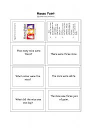 English worksheet: Mouse Paint - questions and answers