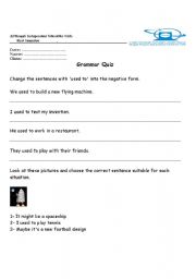 English Worksheet: grammar test
