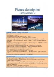 English Worksheet: Picture Description - Environment 2