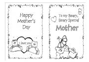 English Worksheet: Mothers day Card