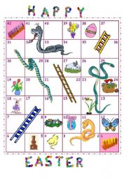 Easter snakes and ladders