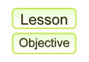 English worksheet: Lesson, objective, activity - attatch on the blackboard