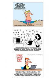 English Worksheet: INTERNET CARTOONS