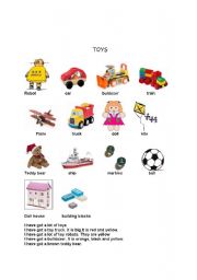 English worksheet: TOYS