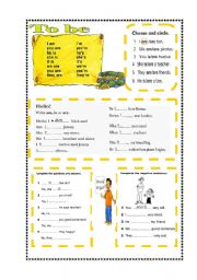 English Worksheet: Verb to be