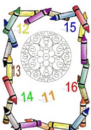 English Worksheet: Maths mandala