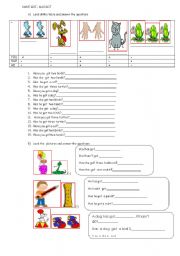 English Worksheet: have got-has got