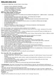 English Worksheet: Notes on American literature