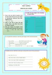 English Worksheet: PAST SIMPLE 