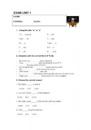 English Worksheet: TEST ON TO BE, PRESENT SIMPLE, READING COMPREHENSION, TRANSLATION AND WRITING