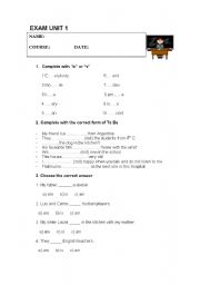 English worksheet: TEST ON TO BE, PRESENT SIMPLE, READING COMPREHENSION, TRANSLATION AND WRITING