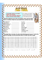 English Worksheet: IRREGULAR PAST TENSE