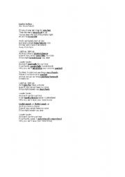 English worksheet: Run by Leona Lewis