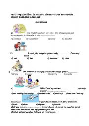 English worksheet: worksheet